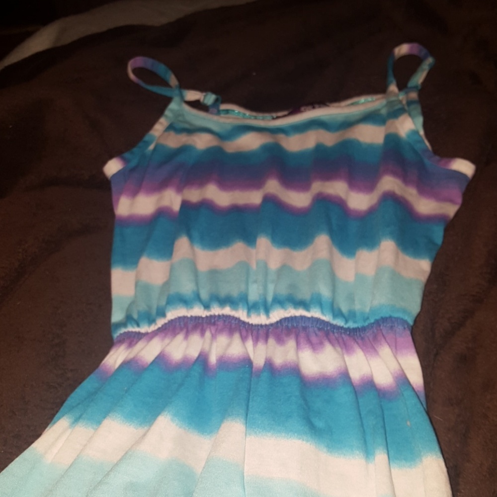 A multi colored tank dress